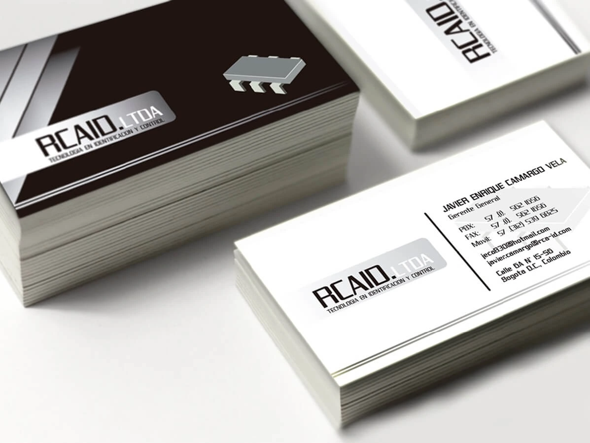 Third design iteration of RCAID branding materials